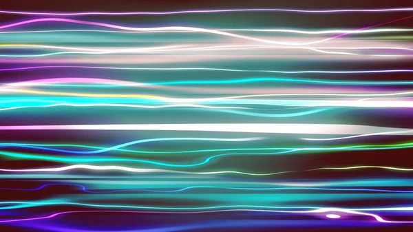 Abstrakt Blå Lila Och Gröna Linjer Hastighet Rörelse Ljus Bakgrund — Stockfoto