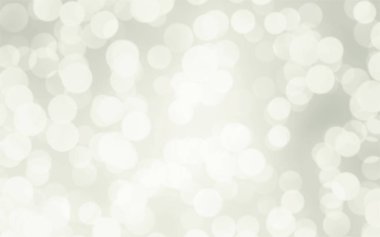 Beyaz ve gümüş soyut arkaplan arkaplan ve duvar kâğıdı Noel için bokeh ışıkları ile bulanık.