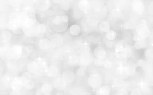 White Silver Blur Abstract Background Bokeh Lights Background Wallpaper Christmas — Stock Photo, Image