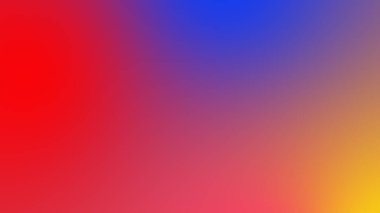 Soyut eğimli kırmızı sarı ve mavi yumuşak renkli arkaplan. Mobil uygulama için modern yatay tasarım.