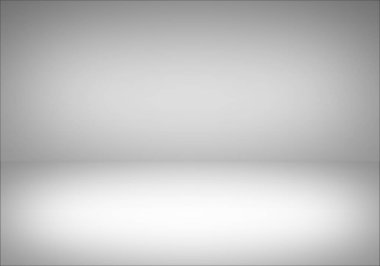 Beyaz gri eğimli arkaplan. Ürün için görüntüler.