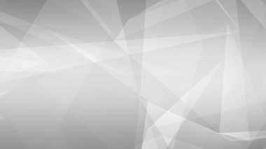 Soyut beyaz ve gri çokgen üçgen desenli arka plan. 3d resimleme