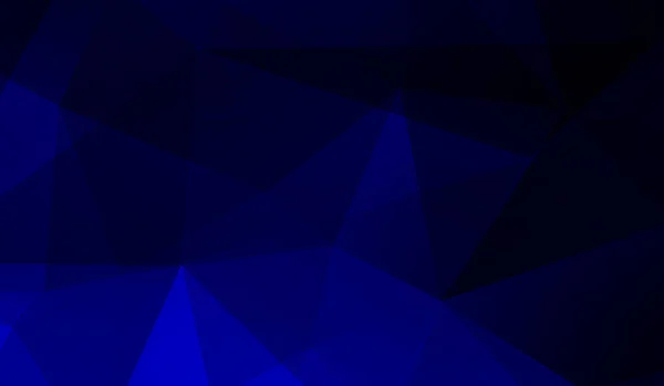 Astratto Blu Nero Poligono Triangolo Gradiente Sfondo Illustrazione Rendering — Foto Stock