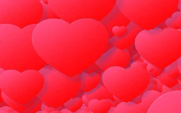 Estilo Arte Papel Corazón Rojo Rosa Fondo Abstracto Día San — Foto de Stock