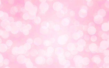 Sevgililer Günü konsepti için arka planda Bokeh ışıkları olan lüks pembe bulanık arka plan.