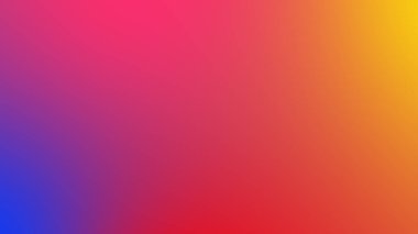 Soyut eğimli kırmızı sarı ve mavi yumuşak renkli arkaplan. Mobil uygulama için modern yatay tasarım.