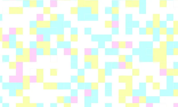 Astratto Quadrato Pixel Mosaico Colorato Sfondo Geometrico Modello Senza Cuciture — Foto Stock