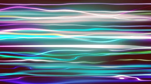 摘要蓝色 紫色和绿色线条的速度为运动光背景 企业技术的高科技概念 — 图库照片