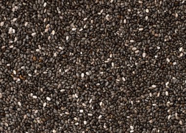 Chia tohumlarının yakın plan görüntüsü