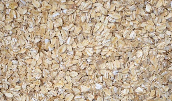 Healthy Breakfast Raw Oatmeal Closeup — Stock Photo, Image