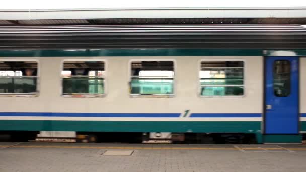 Vista Desde Estación Tren Italiana — Vídeos de Stock