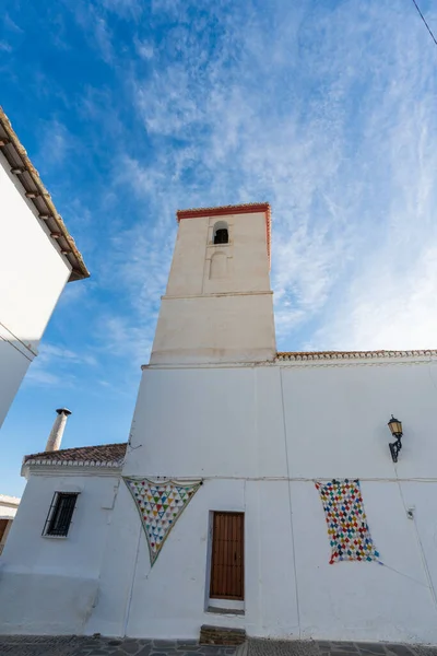 Igreja Uma Cidade Sul Espanha Igreja Tem Uma Fachada Branca — Fotografia de Stock