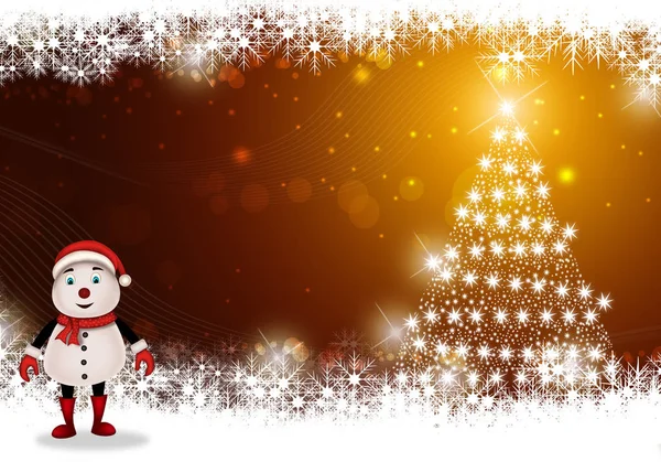 Frohe Weihnachten Frohe Weihnachten Weihnachtsmann Mit Rentier — Stockfoto