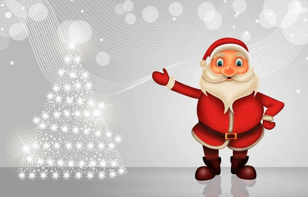 Merry Christmas Happy Christmas Santa Rendeer Cheerful Santa Claus Elvis — Stock Photo, Image