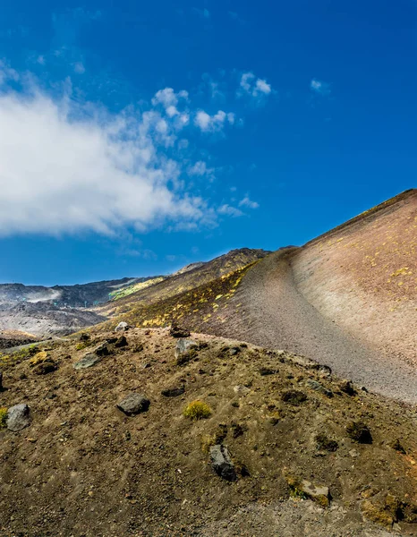 Particolare Vista Della Parte Interna Del Cratere Silvestri Una Bocca — Foto Stock