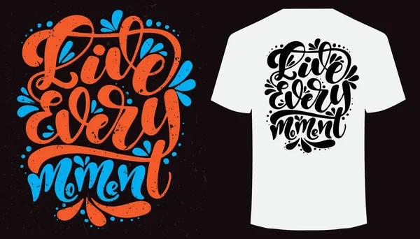 Motiverende Woorden Shirt Design Handgetekend Shirt Ontwerp — Stockfoto