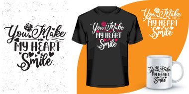 El yazısı ve tişört tasarımları