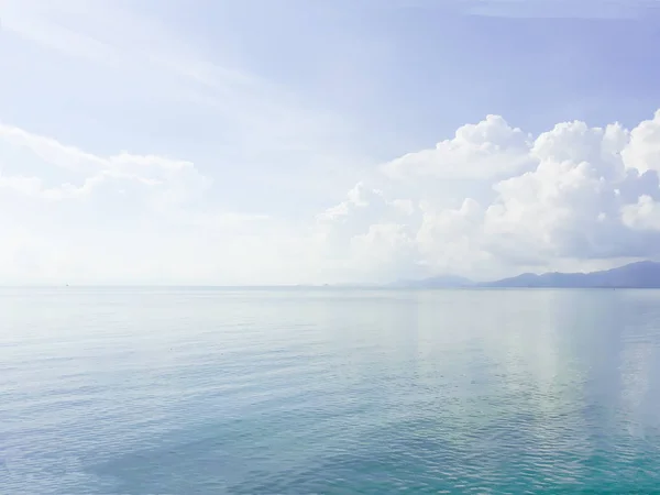 Grönt Blått Hav Med Och Himmel Thailand — Stockfoto
