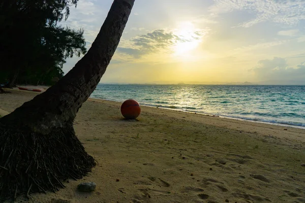 Arena Playa Cielo Atardecer — Foto de Stock