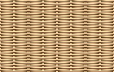 Seamless 3D weave rattan pattern, vector art design clipart