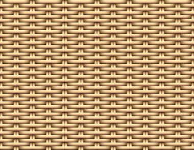 Dikişsiz 3d Brown Rattan desen vektör sanat tasarım