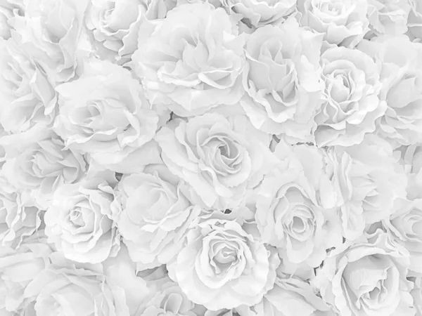 Hvid Mable Med Mange Rose Blomst Mønster Baggrund - Stock-foto # 