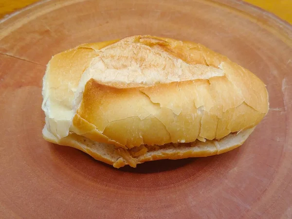 Delicious Brazilian bread with meat