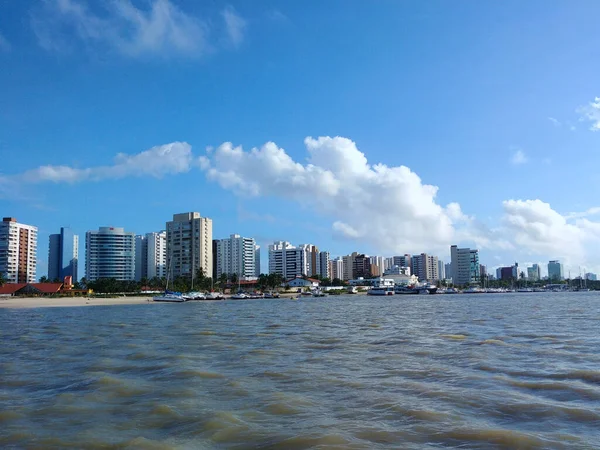Cidade São Luis Vista Pelo Mar Maranho Brasil — Fotografia de Stock