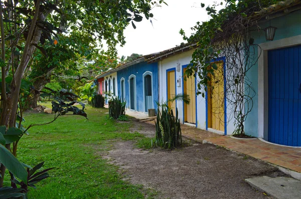 Casas Coloridas Trancoso Bahia Brasil — Fotografia de Stock