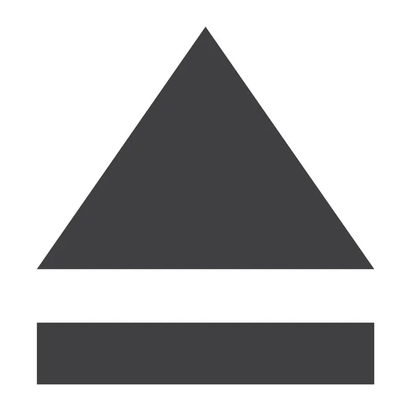 Simple Icono Vector Plano Botón Expulsión Expulsar Signo Símbolo — Archivo Imágenes Vectoriales