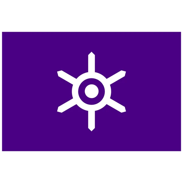 Растрові Значок Метрополії Токіо Прапор Ізольовані Білому Тлі Метрополії Токіо — стокове фото
