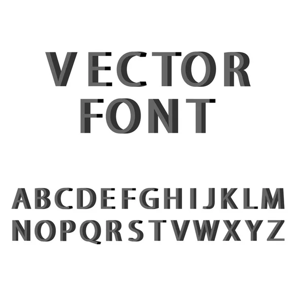 光栅3D 平面样式字体 字母表的集合 — 图库照片