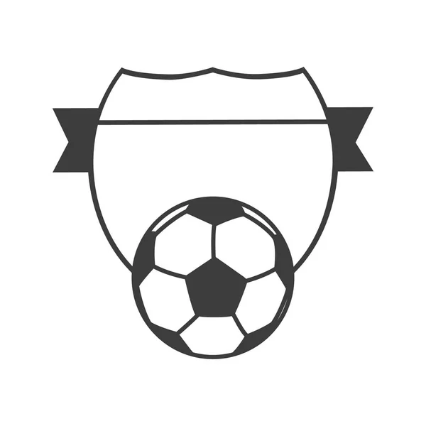 Piłka Nożna Soccer Club Raster Logo Odznaka Szablonu Europejska Piłka — Zdjęcie stockowe