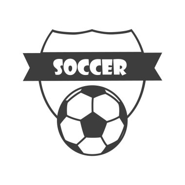 Futbol, futbol kulübü raster logo, rozet şablonu. Avrupa Futbol, futbol etiket, amblem ve tasarım öğesi