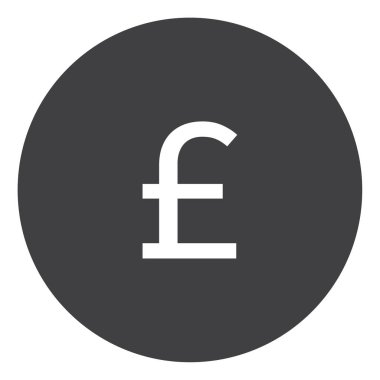 Lirası raster simgesi. GBP para birimi işaret, sembol