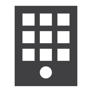 Tuş takımı girdi. Sayısal tuş takımı raster simgesi. Klavye