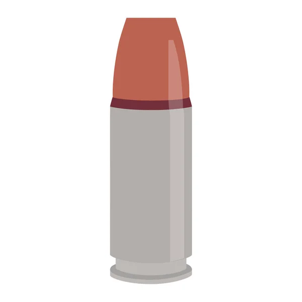 Raster Illustration Icon Bullet Kaliber Isoliert Auf Weißem Hintergrund Munition — Stockfoto