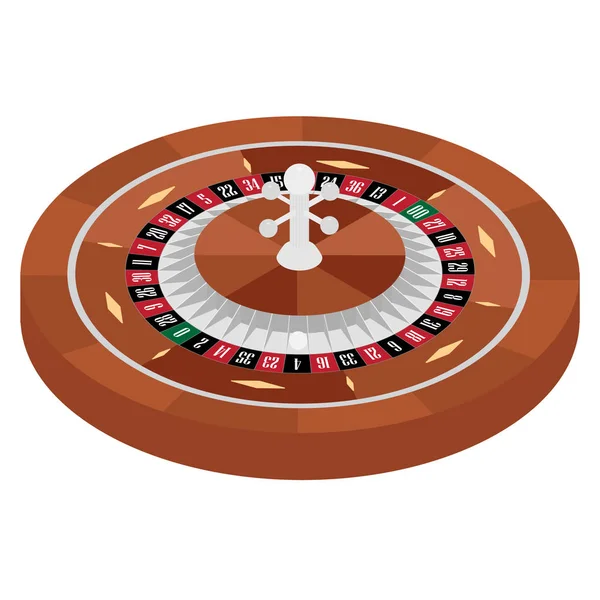 Изометрическая Растровая Иллюстрация Европейской Рулетки Рулетка Азартные Игры Рулетка Казино — стоковое фото