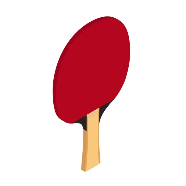 Isometrisk Ping Pong Paddlar Bordtennis Racket Ping Pong Paddlar Raster — Stockfoto