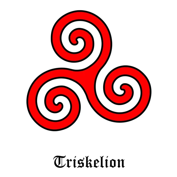 Raster Illüstrasyon Triskel Sembolü Triskelion Kalkan Eski Simgesi Triskele — Stok fotoğraf