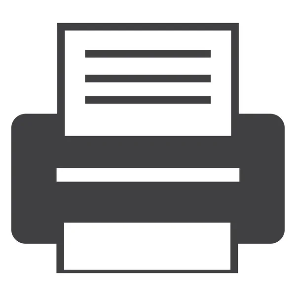 Jednoduchý Plochý Tiskárna Rastrová Ikona Tisku Tisku Znamení Symbol — Stock fotografie