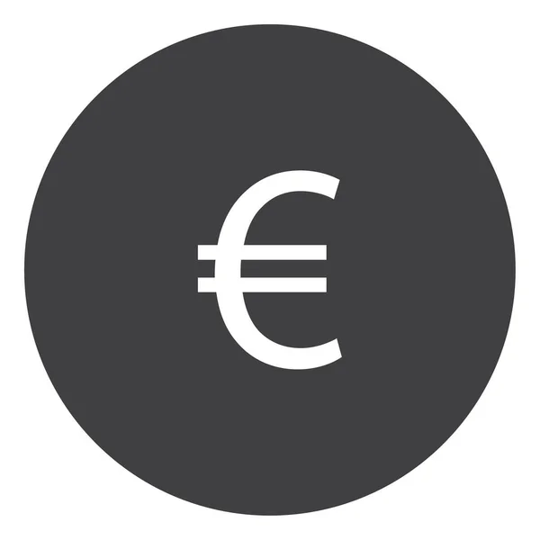 Raster Ikonen Euromynt Eurotecknet Pengar Symbol — Stockfoto