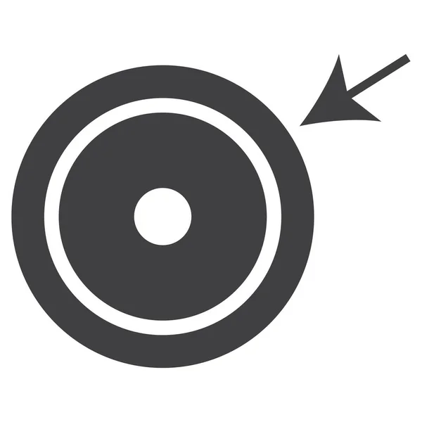 Target Flat Raster Icon Business Target Sign Symbol Pictogram Button — Stock Photo, Image
