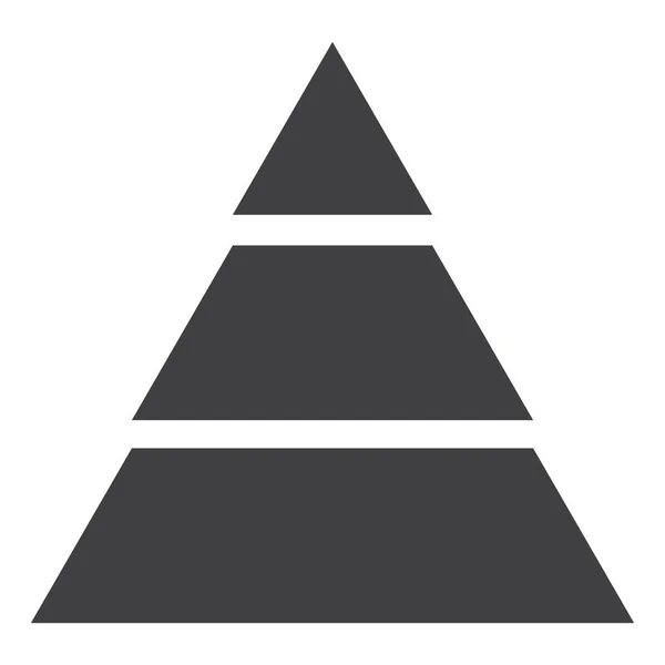 Pyramidendiagramm Raster Symbol Infografik — Stockfoto