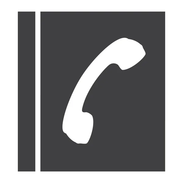 Ícone Raster Chamadas Telefónicas Sinal Lista Telefónica Símbolo — Fotografia de Stock
