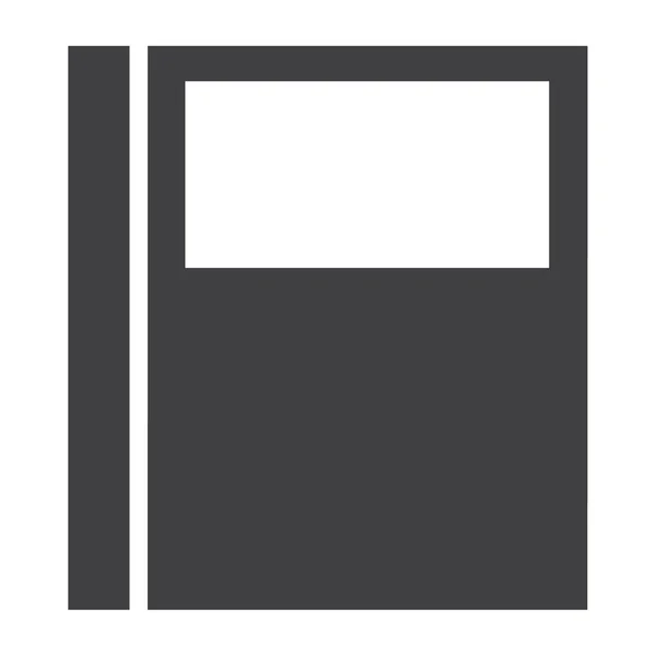 Jednoduchý Plochý Notebook Rastrové Ikona Izolované Víko Souboru Dokumentů — Stock fotografie