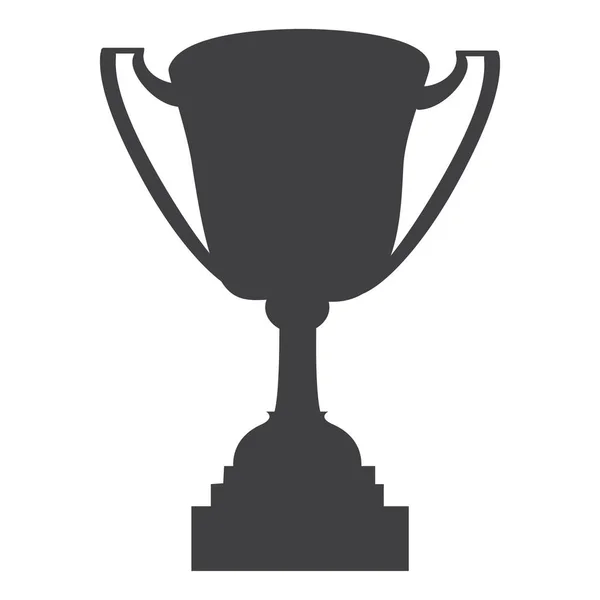 Raster Trophy Kupası Düz Simgesi Şampiyonlar Kupası Işaret Sembol — Stok fotoğraf