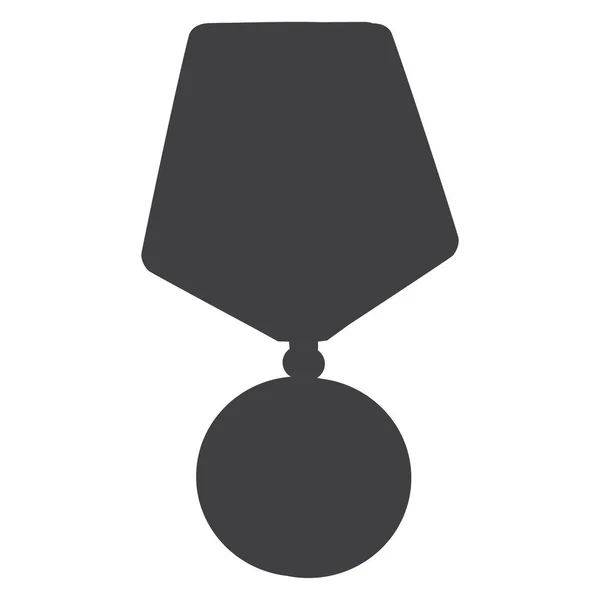 Raster Ikona Medal Nagroda Znak Symbol — Zdjęcie stockowe