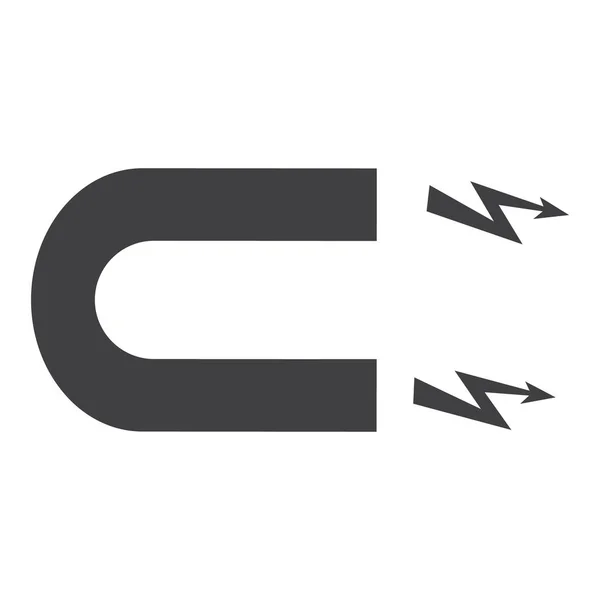 Magnet Raster Symbol Magnet Oder Attraktionszeichen Symbol — Stockfoto