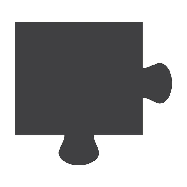 Simple Grey Puzzle Raster Icon Sign Symbol — Stock Photo, Image